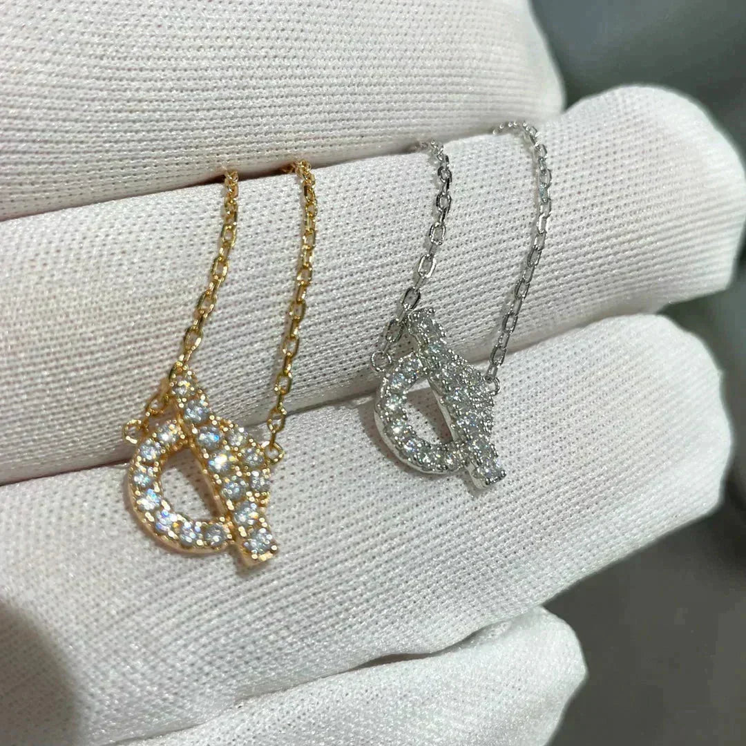 HERMES ECHAPEE NECKLACE DIAMOND