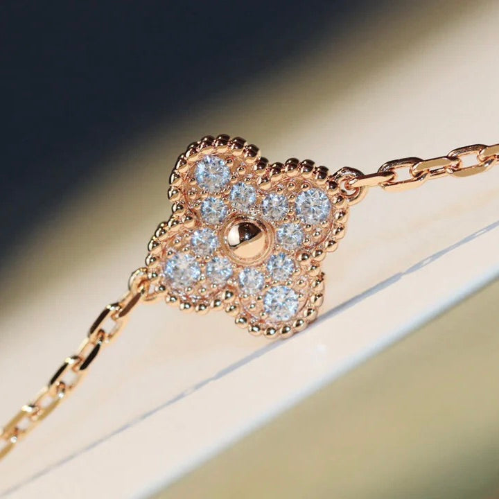 VCA CLOVER 20 MOTIFS LASER DIAMOND NECKLACE