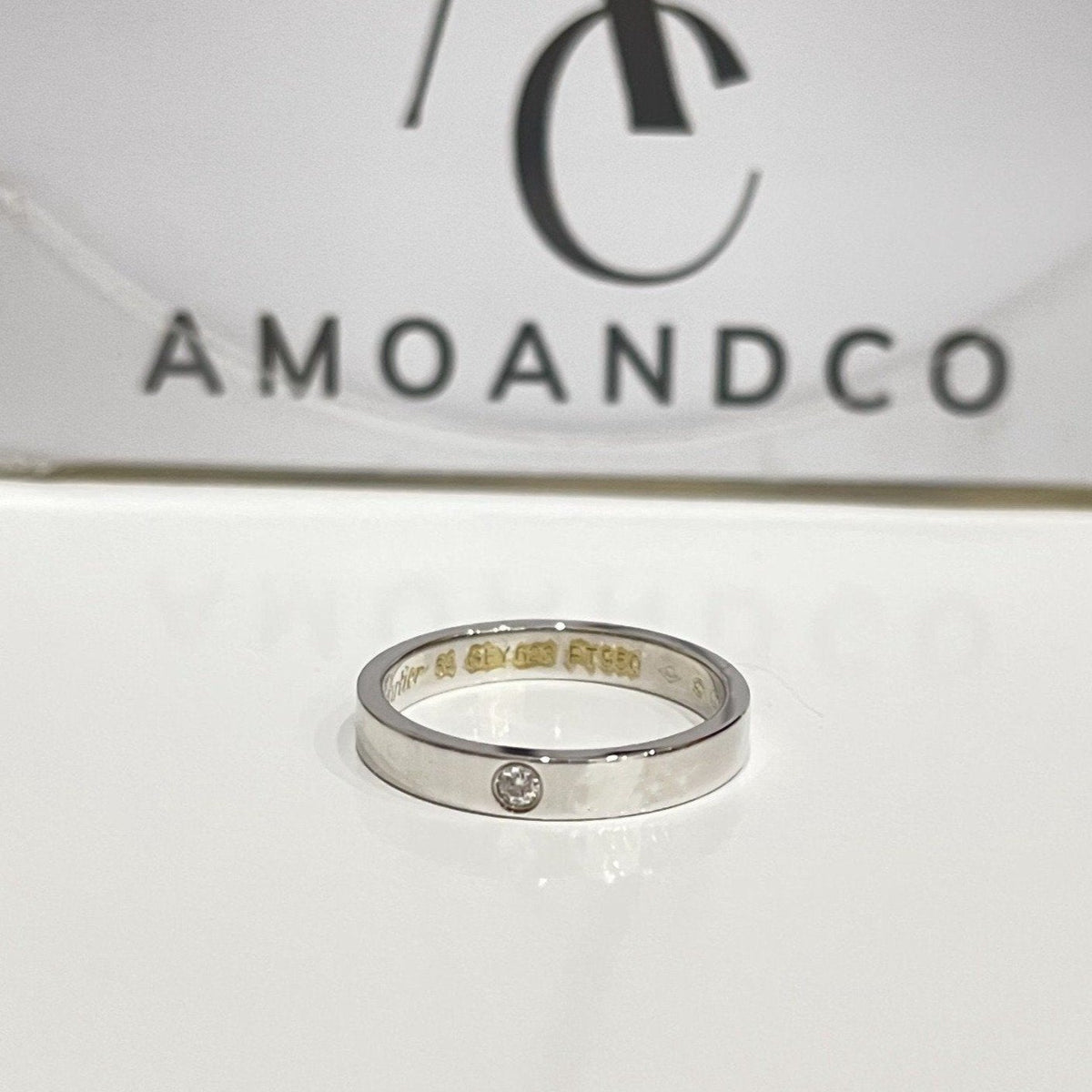 CARTIER LOVE RING 4MM 1 DIAMOND