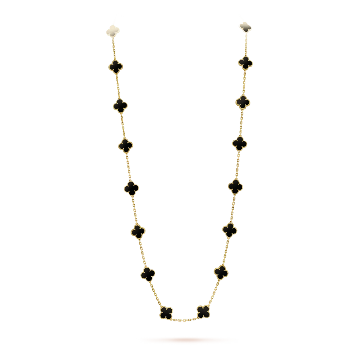 VCA CLOVER 20 MOTIFS ONYX NECKLACE