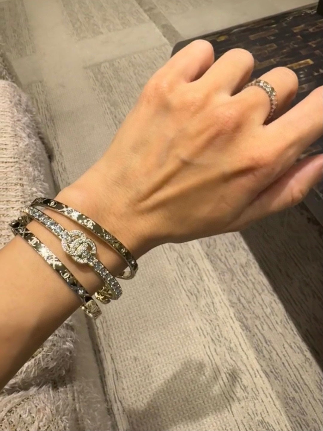 Chanel 25P Bangle Bracelets
