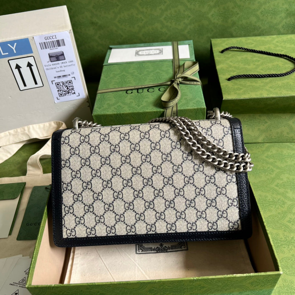 gucci-dionysus-gg-supreme-beige-and-blue-28x18x9cm Crossbody
