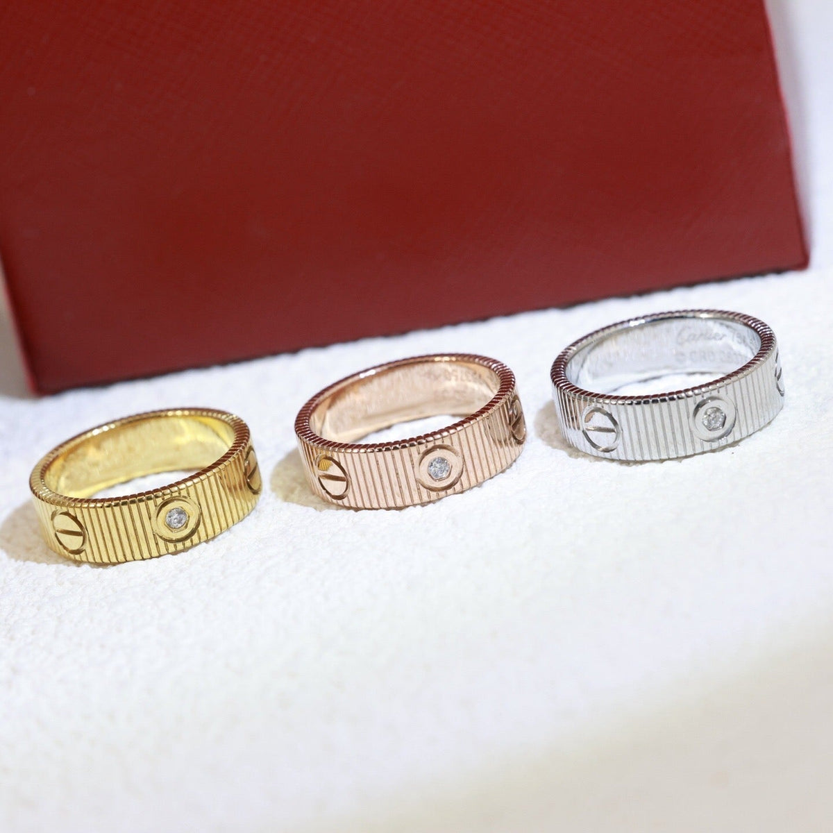 CARTIER LOVE UNLIMITED 3 DIAMONDS RING