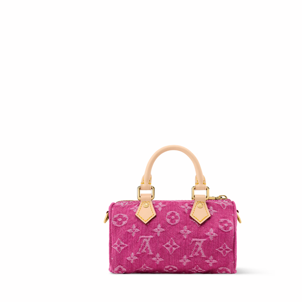 lv-nano-speedy-denim Handle