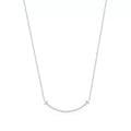 Tiffany T Smile Pendant with Diamonds Necklaces