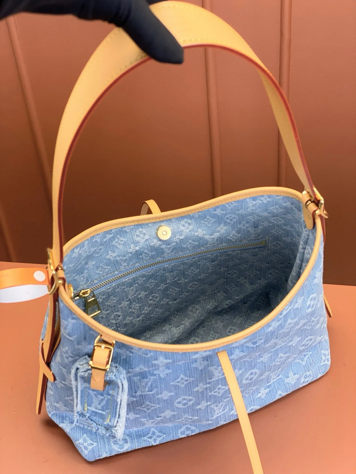 lv-carryall-denim-bag Shoulder