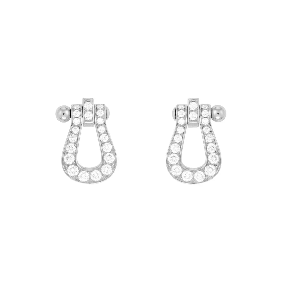 FRED FORCE 10 FULL DIAMOND STUD EARRINGS MINI MODEL