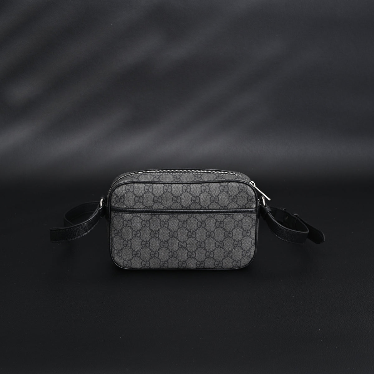 gucci-ophidia-gg-supreme-belt-bag-black-grey-monogram Shoulder