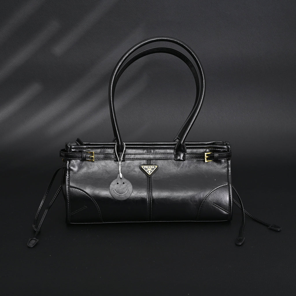 prada-cleo-black-patent-leather-shoulder-bag-with-gold-hardware Shoulder
