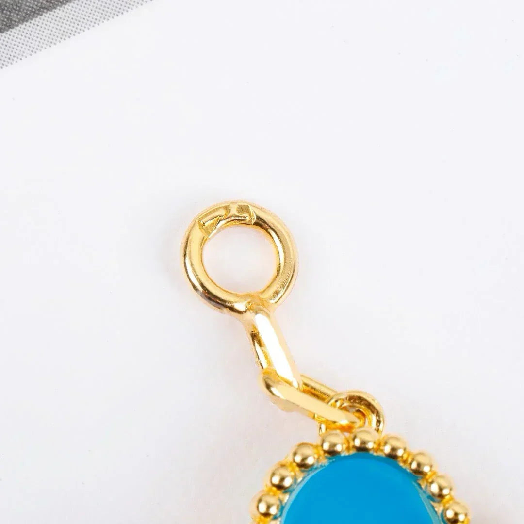 VCA CLOVER 5 MOTIF TURQUOISE BRACELET COLLECTION