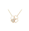 VCA CLOVER MOP DIAMOND ROSE GOLD NECKLACE