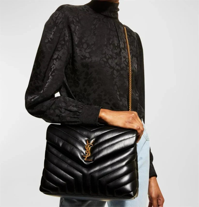 ysl-medium-32-loulou-bag-black-in-gold-32x22x11cm Crossbody