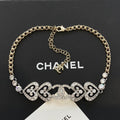 Chanel Heart Diamond Choker Necklaces