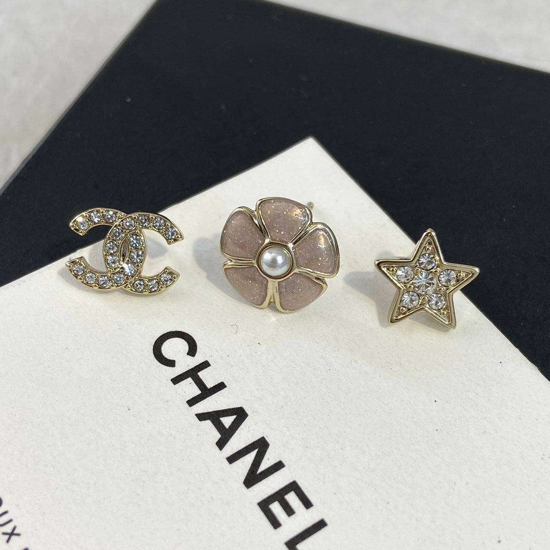 Chanel Three Earring Set Earrings