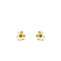 VCA FRIVOLE FLOWER MALACHITE EARRINGS
